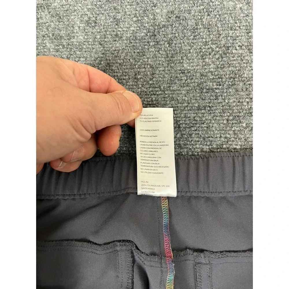 Figs Technical Collection Men's Gray Polyester/Rayon‎ High Rise Pants Size XXL